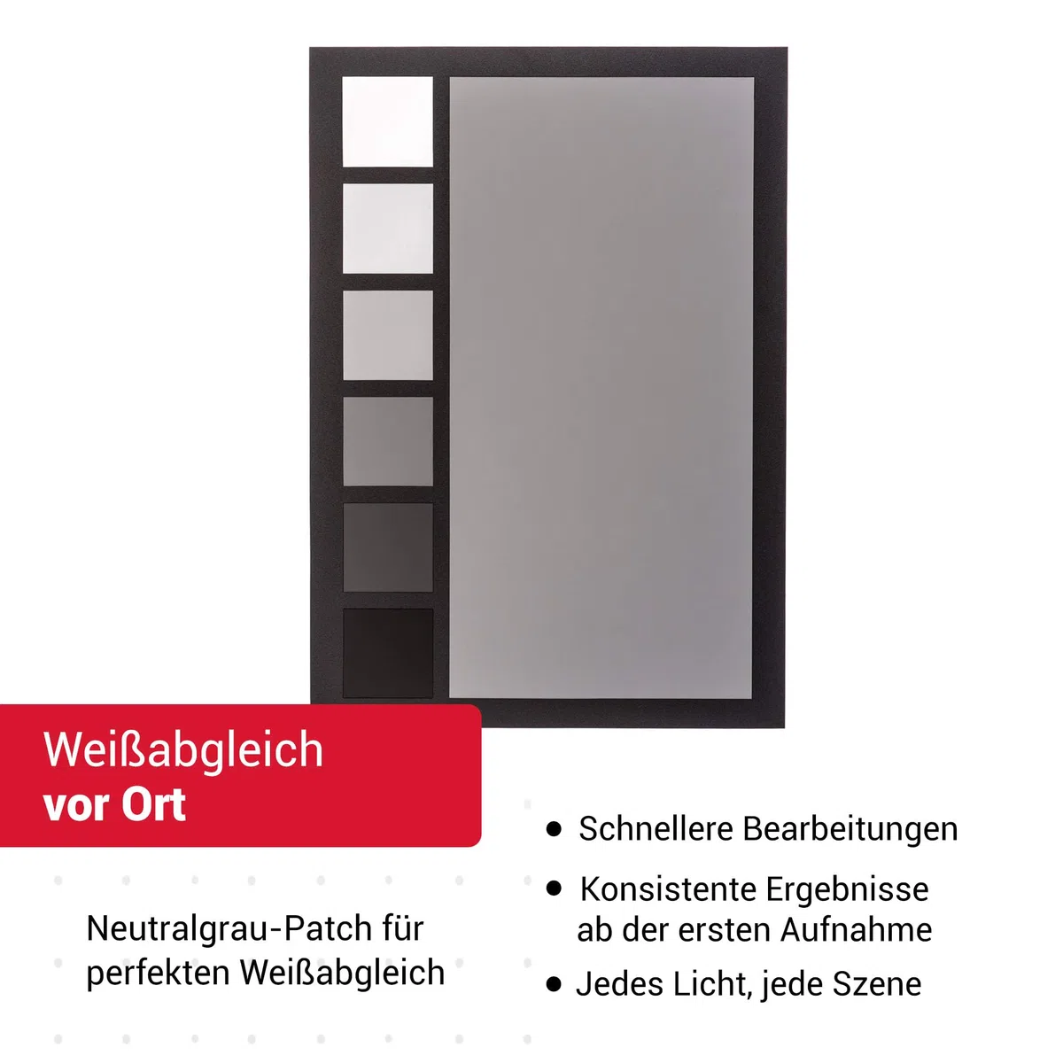 datacolor SpyderCheckr24: Farbkarte zur Kamerakalibrierung incl. Software zur Berechnung von Farbkorrektur-Presets. 24 Farbfelder sowie vollformatige Graukarte auf der Rückseite, schwarz
