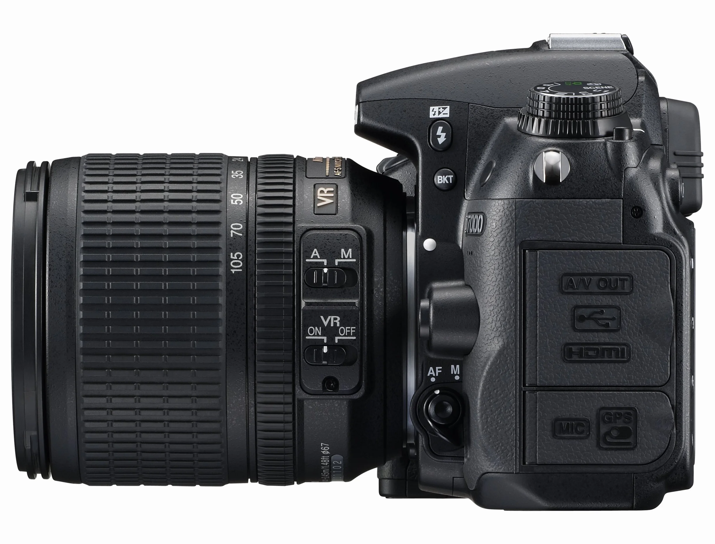 Nikon D7000 SLR-Digitalkamera 16 Megapixel 39 AF-Punkte LiveView Full-HD-Video Kit AF-S DX 18-105 VR