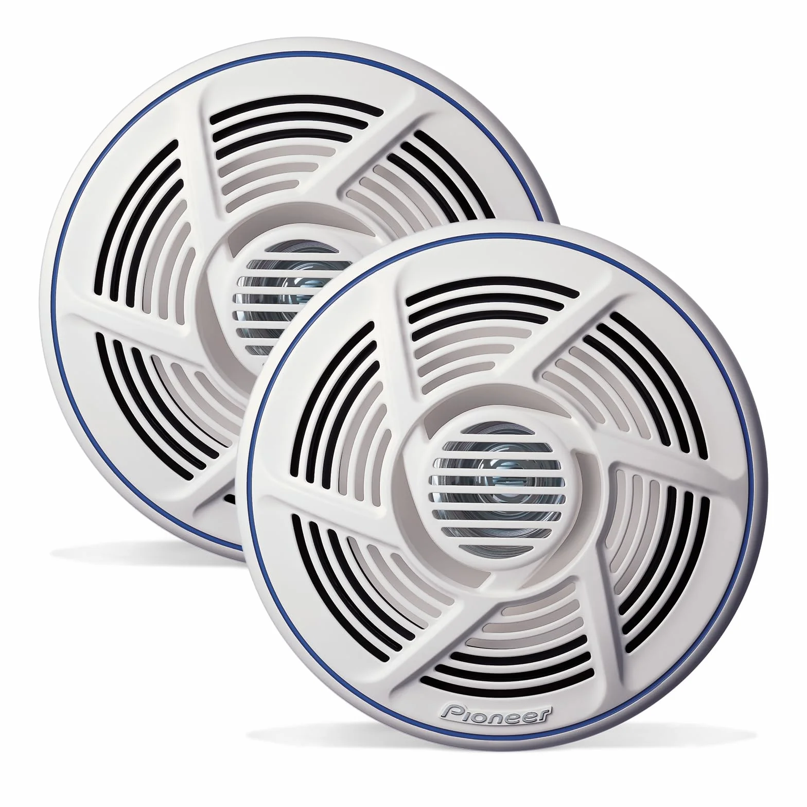 PIONEER TS-MR1600 Marinetauglicher Doppelkonus Outdoor Lautsprecher (100 W), 16 cm, Eingangsnennleistung 25 W, Gitter in Weiss