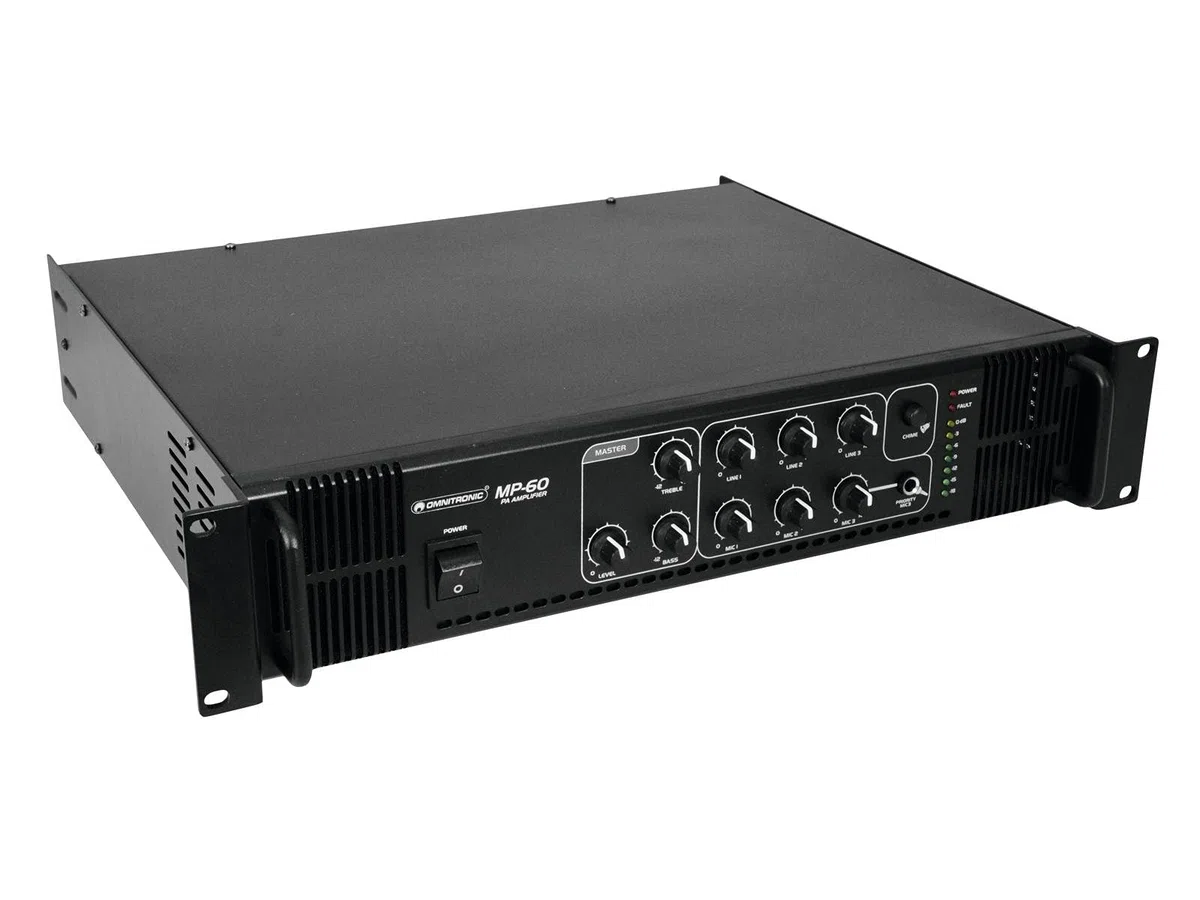 OMNITRONIC MP-60 ELA-Mischverstärker, 60 Watt