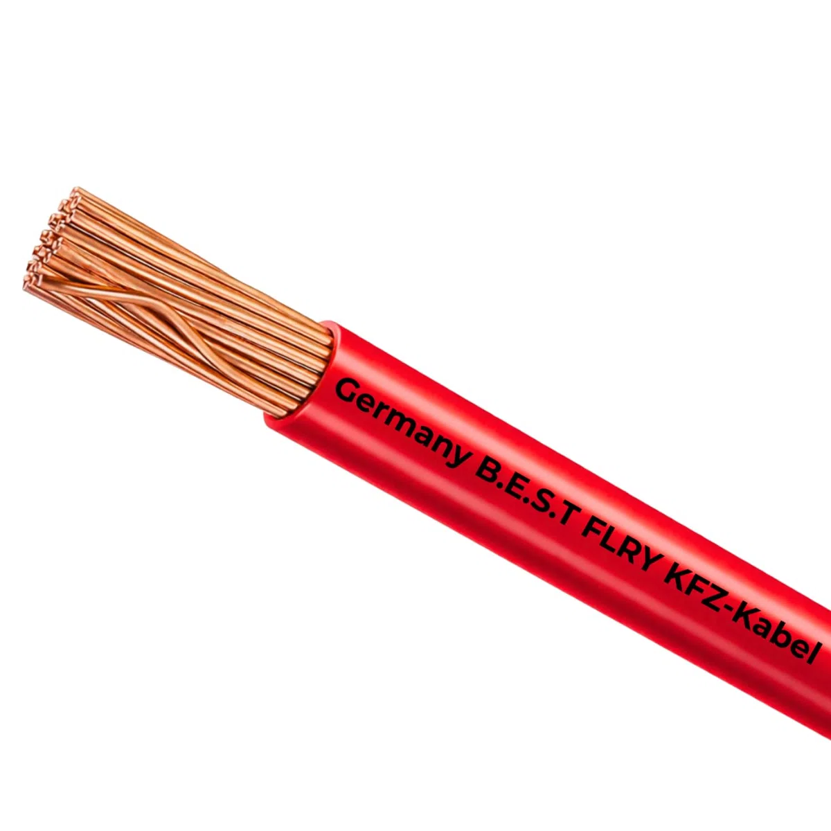 Fahrzeugleitung 6,00mm² 2x20m Rot/Schwarz FLRY-B Set 100% Vollkupfer – Fahrzeugleitung als Ring – Auto Stromkabel bis 60V – Flexible Litze für PKW, LKW, Motorrad, Wohnmobil, Auto HiFi, Bordelektrik