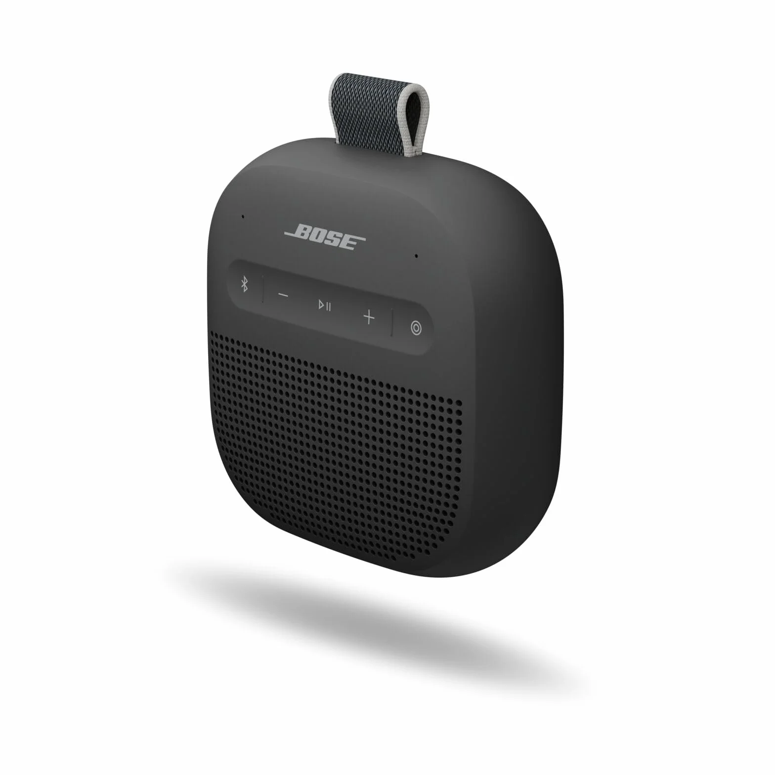 Bose SoundLink Micro Tragbarer Lautsprecher (2. Gen.), kabelloser Außen-Lautsprecher mit bis zu 12 Stunden Akkulaufzeit, wasserdicht und staubdicht, Schwarz