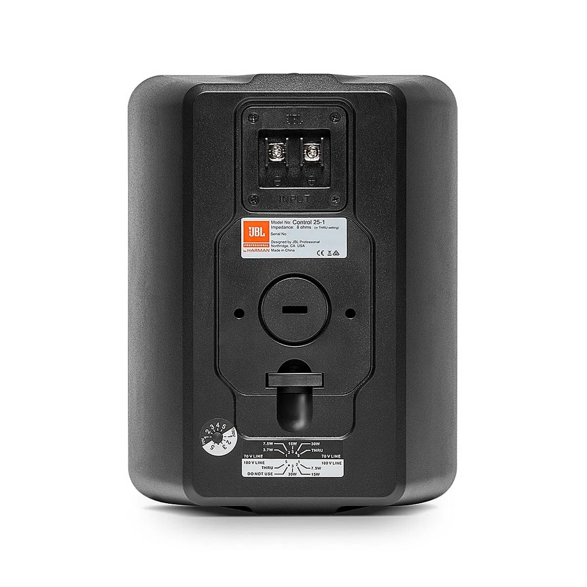JBL Professional Control 25-1 kompakter Indoor/Outdoor Hintergrund/Vordergrund, Schwarz, paarweise verkauft