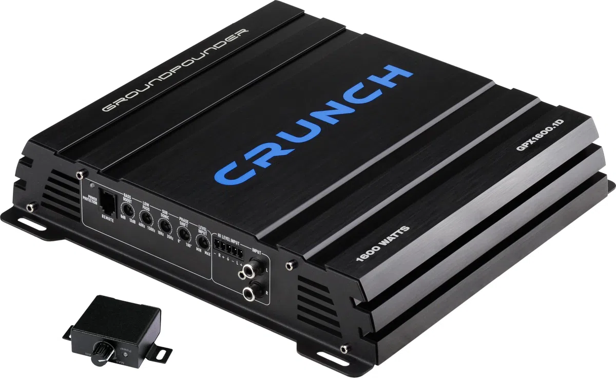 CRUNCH GPX1600.1D - Class-D Monoblock | Auto-Verstärker mit 1600W max aus der GROUNPOUNDER GPX-Serie - Car-Audio Unlimited