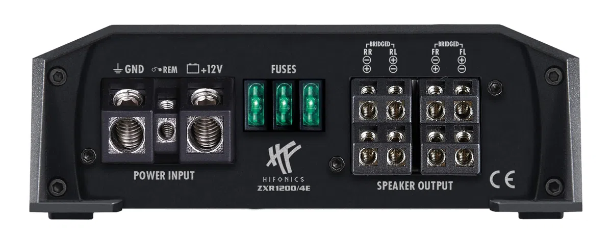 HiFonics ZXR1200/4E - 4-Kanal CLASS D Premium Digital Compact Verstärker mit 1200 Watt RMS | ZEUS EXPANSION SERIE