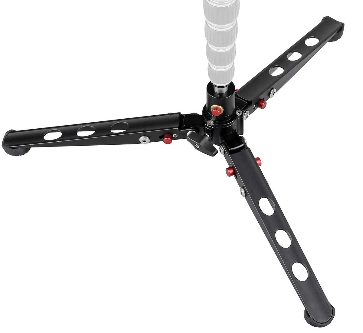 JUSINO Sehr stabile Monopod-Standspinne mit arretierbarem Kugelgelenk Tischstativ-Funktion CNC gefräst eloxiertes Aluminium 18kg Tragfähigkeit