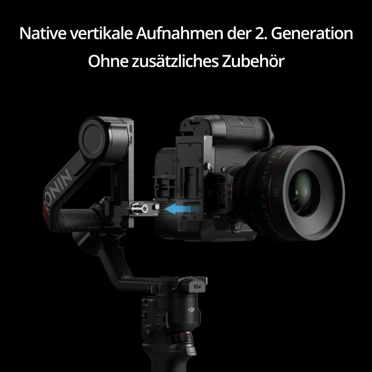 DJI RS 4 Pro 3-Achsen Gimbal-Stabilisator 4,5 kg Nutzlast Doppelfokus Zoom-Motoren