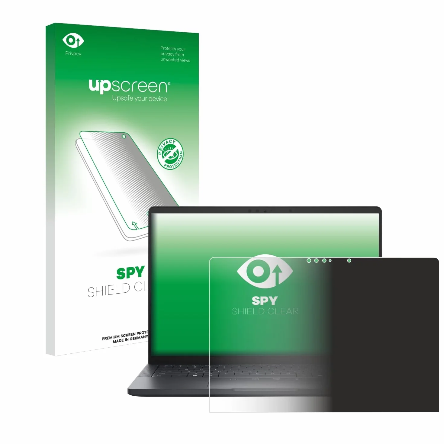 upscreen Anti-Spy Blickschutzfolie für Dell Pro 13 Premium Made in Germany, Privacy Screen Displayschutz-Folie [Sichtschutz, Blaulichtfilter]